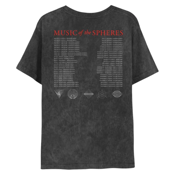 ALIENRADIOTEE-BK Alien Radio Music of the Spheres World Tour 2024 Tee