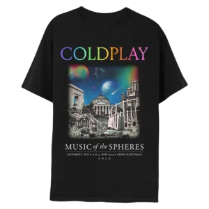 BUCHAREST-EVENT-TEE-FT-030624FRONT Bucharest June 2024 Music Of The Spheres Limited Edition Tour Tee