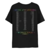 COLDPLAY_EVENT_TS_BACKPRINT_2024 Rome July 2024 Music Of The Spheres Limited Edition Tour Tee