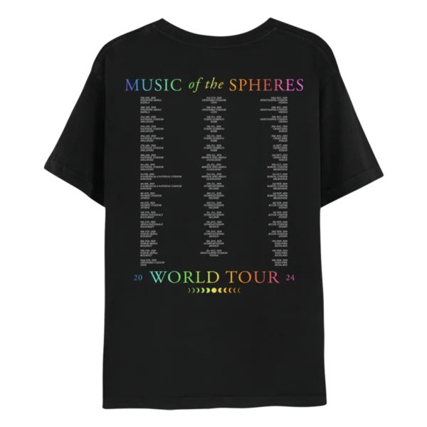 CPLY_Backprint_fe8255ba-fec5-41de-b91a-e4f493e944ee Bucharest June 2024 Music Of The Spheres Limited Edition Tour Tee