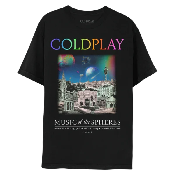 MUNICH-EVENTTEE-080824 Munich August 2024 Music Of The Spheres Limited Edition Tour Tee