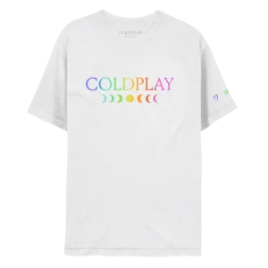 white-tee-front COLDPLAY LOGO TEE